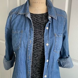 Denim Polo Shirt